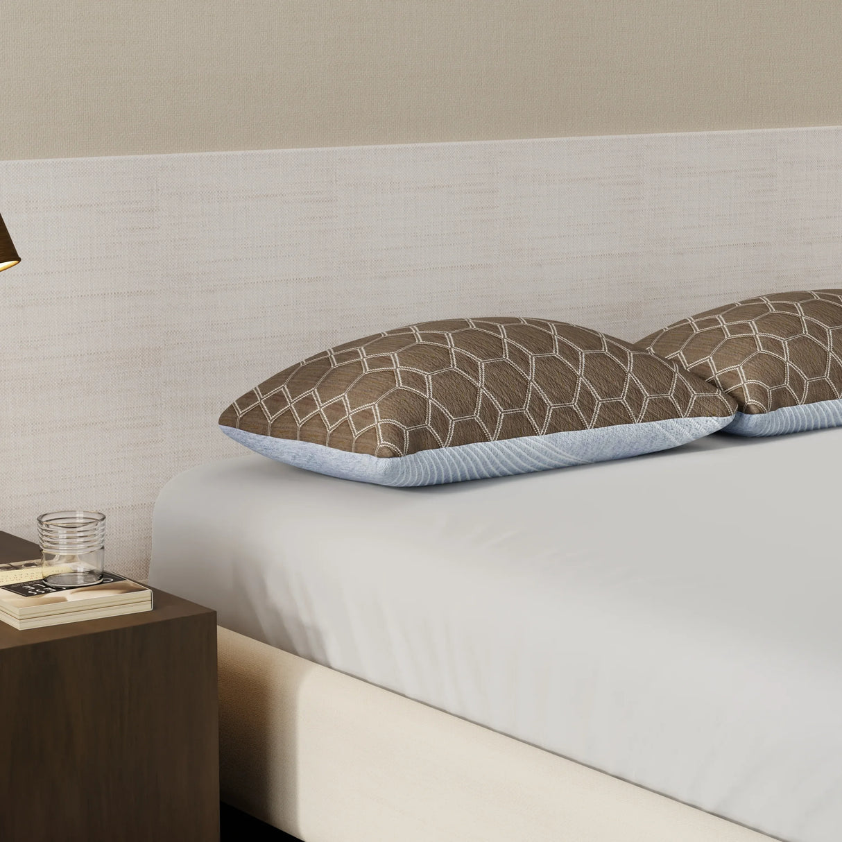 Cooling Adjustable Loft Standard Queen Polyester Pillow - Omega Lifestyles