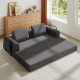 Convertible Corduroy Foldable Sofa Bed With Mattress - Omega Lifestyles