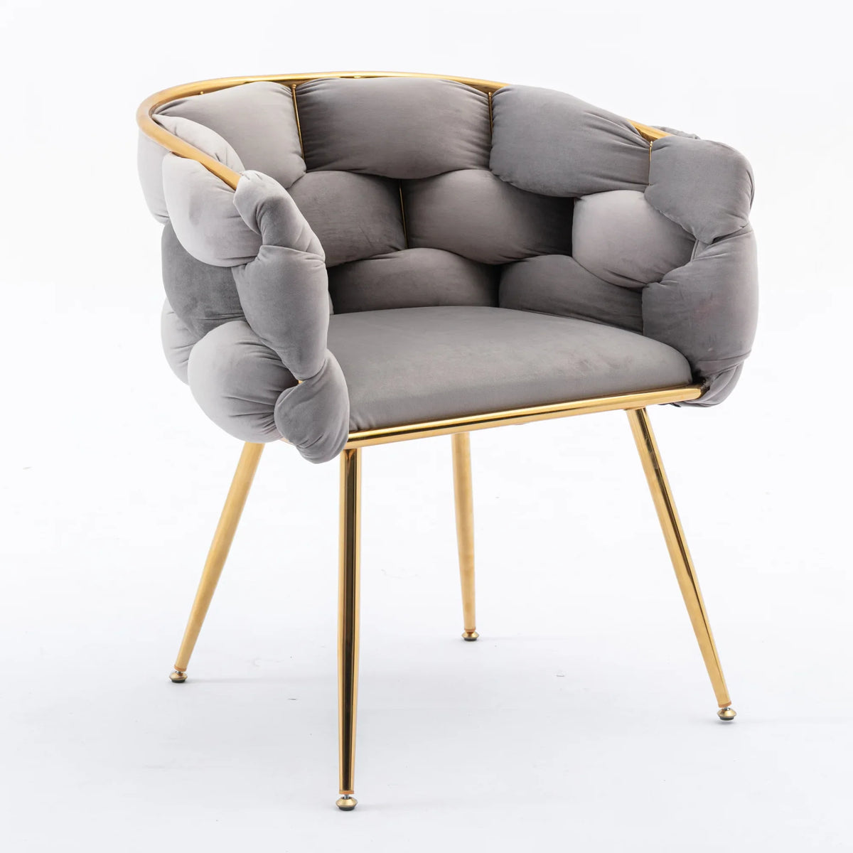 Modern Velvet Accent Chair With High-Quality Cotton Seating - Omega Lifestyles