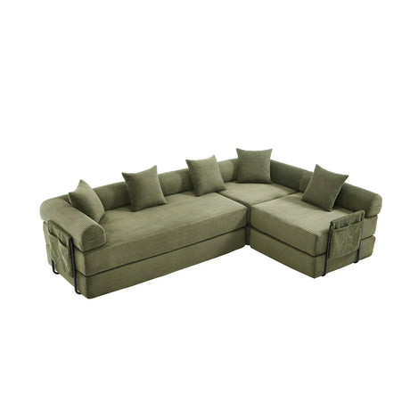 Convertible Folding Corduroy Memory Foam Sofa Bed - Omega Lifestyles