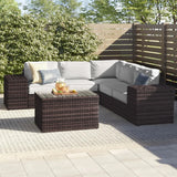 All-Weather Gray Wicker 8-Piece Outdoor Sectional Furniture Set - Omega Lifestyles