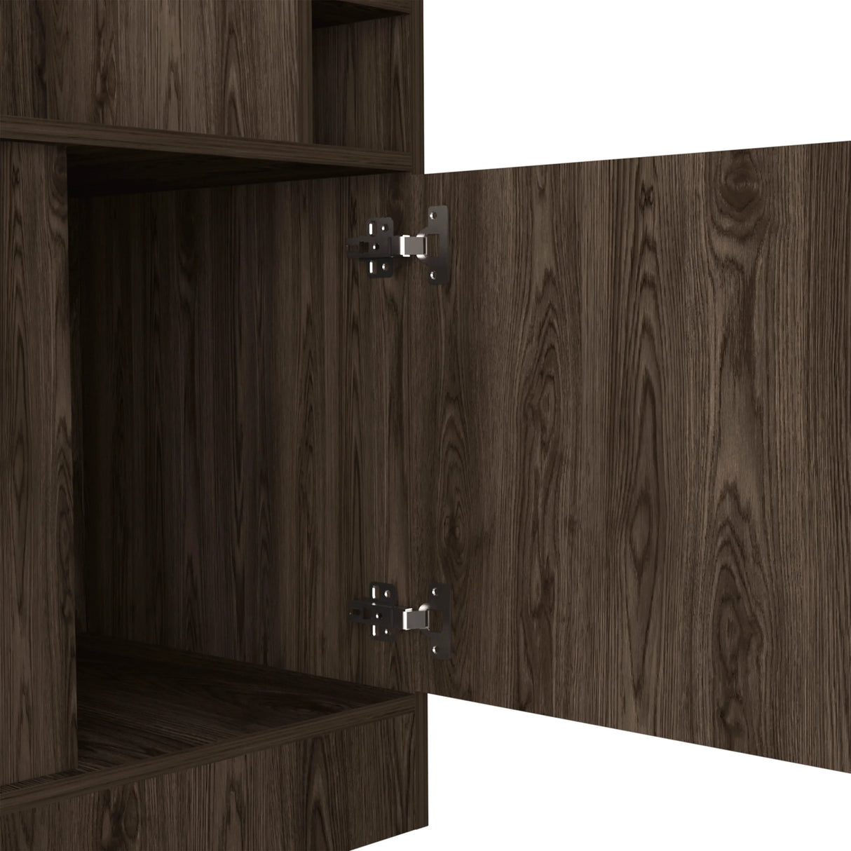 Modern Brown Particle Board Seattle Bar Cabinet Storage Furniture - Omega Lifestyles