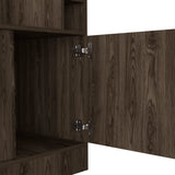 Modern Brown Particle Board Seattle Bar Cabinet Storage Furniture - Omega Lifestyles