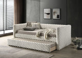 Transitional Twin Daybed With Roller Slat Trundle - Omega Lifestyles
