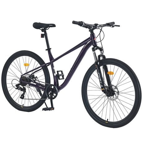 27.5-Inch 8-Speed Steel Frame Mountain Bike With Suspension - Omega Lifestyles