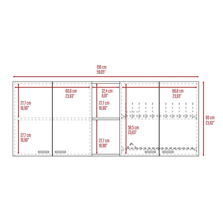 2-Piece Black Particle Board Kitchen Cabinet Set - Omega Lifestyles
