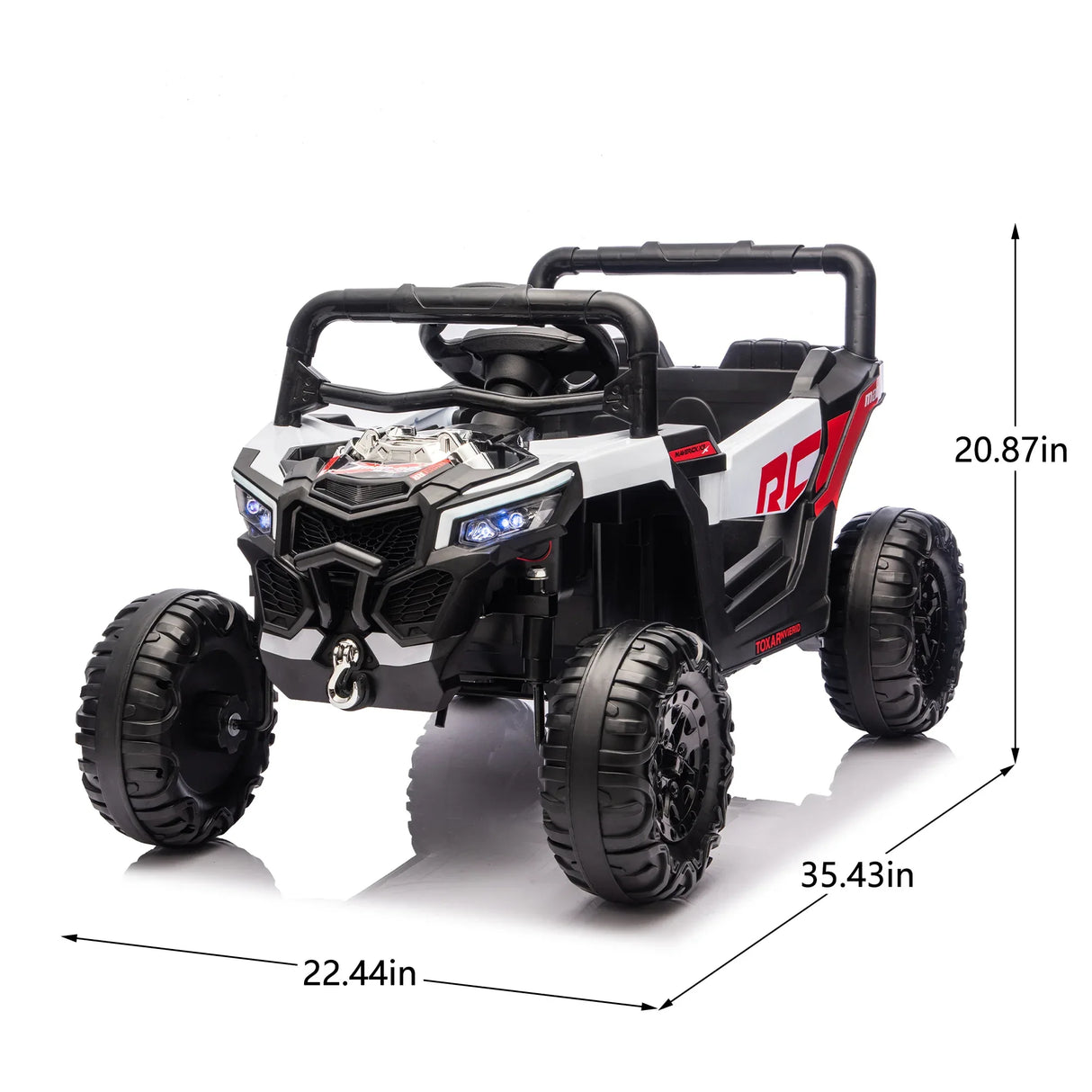 12V Kids Ride On Electric UTV With LED Lights and Music - Omega Lifestyles