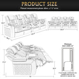 Top-Grain Nappa Leather Power Recliner With Adjustable Features - Omega Lifestyles