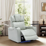 Modern PU Leather Power Recliner Chair With Bluetooth Speaker - Omega Lifestyles
