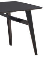 Black Synthetic Wood Fixed Top Dining Table - Omega Lifestyles