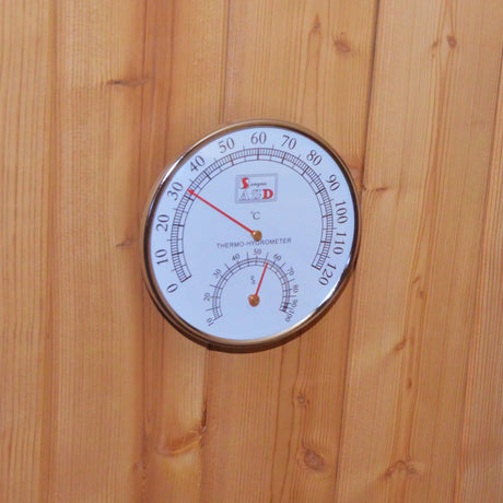 Metal Stove Heated Carbonized Spruce Wood Sauna Seat - Omega Lifestyles