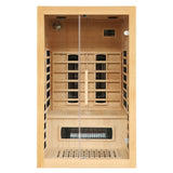 2 to 3 Person Hemlock Wood Low EMF Far Infrared Sauna - Omega Lifestyles