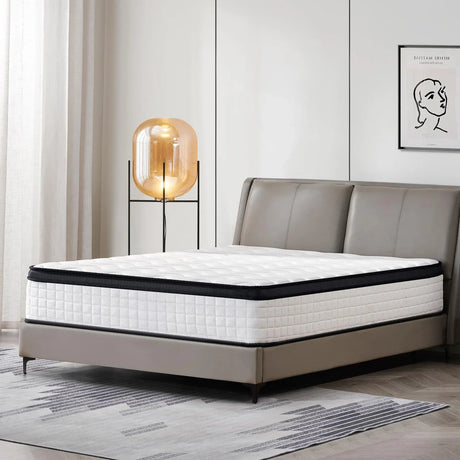 Medium 12-Inch Hybrid Memory Foam King Mattress - Omega Lifestyles