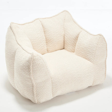 Chenille Bean Bag Chair With Resilient Foam - Omega Lifestyles