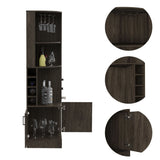 Modern Brown Particle Board Seattle Bar Cabinet Storage Furniture - Omega Lifestyles