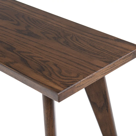 Solid Red Oak Wood Handcrafted Dining Bench - Omega Lifestyles