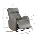 Electric Power Recliner Chair With USB Charging And Leather Upholstery - Omega Lifestyles