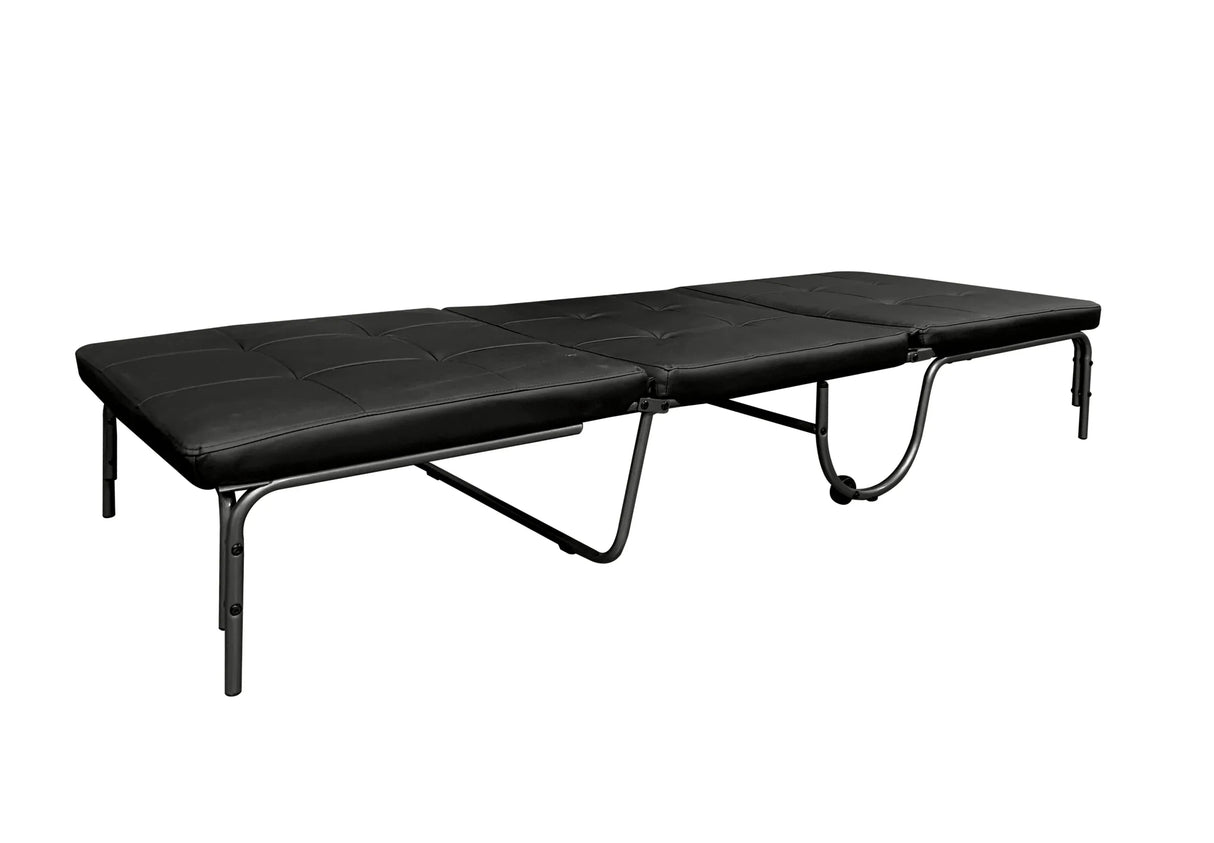 Adjustable Faux Leather Foldable Chair With Caster Wheels - Omega Lifestyles