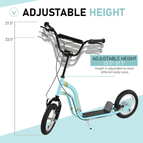 Youth Metal Frame Scooter With Dual Brakes And 12-Inch Tires - Omega Lifestyles