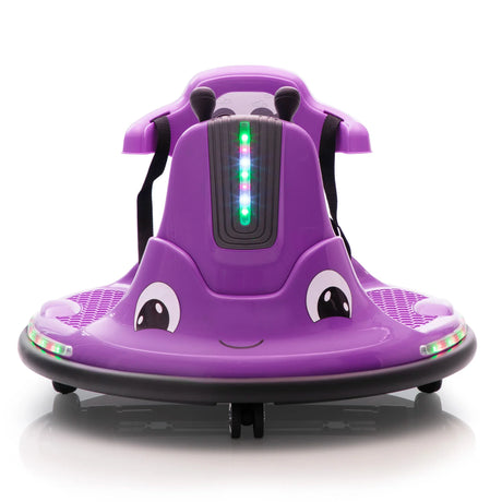 12V Snail-Shaped Kids Electric Remote Control Bumper Car - Omega Lifestyles