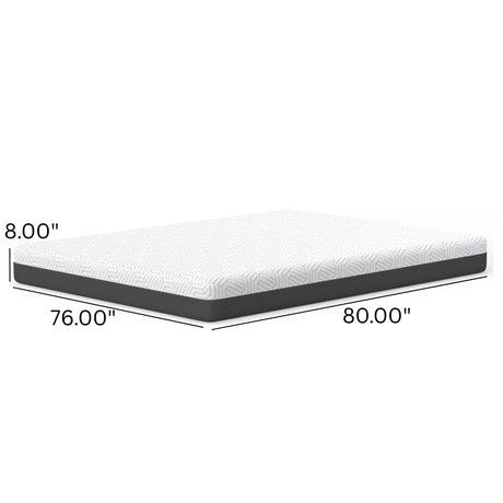 King Firm 8-Inch Pur Chill Cooling Memory Foam Mattress - Omega Lifestyles