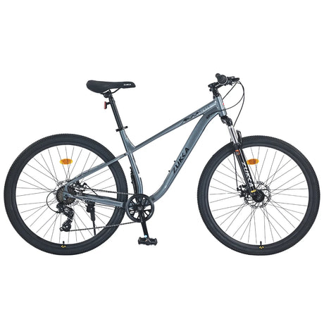 27.5-Inch 8-Speed Steel Frame Mountain Bike With Suspension - Omega Lifestyles