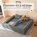 Memory Foam Convertible Sofa Bed With Chenille Upholstery - Omega Lifestyles