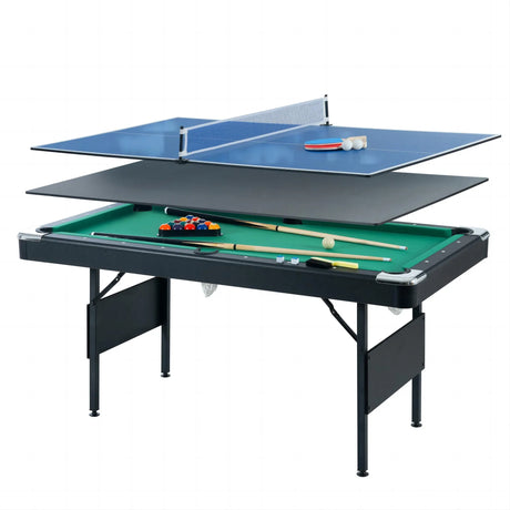 3-in-1 Foldable Multi Game Table Pool Tennis Billiard - Omega Lifestyles