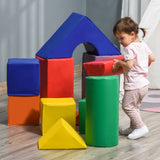 11-Piece Toddler Soft Foam Climbing Blocks Playset - Omega Lifestyles