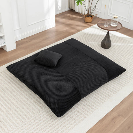 Soft Corduroy Foam Floor Bean Bag Chair - Omega Lifestyles