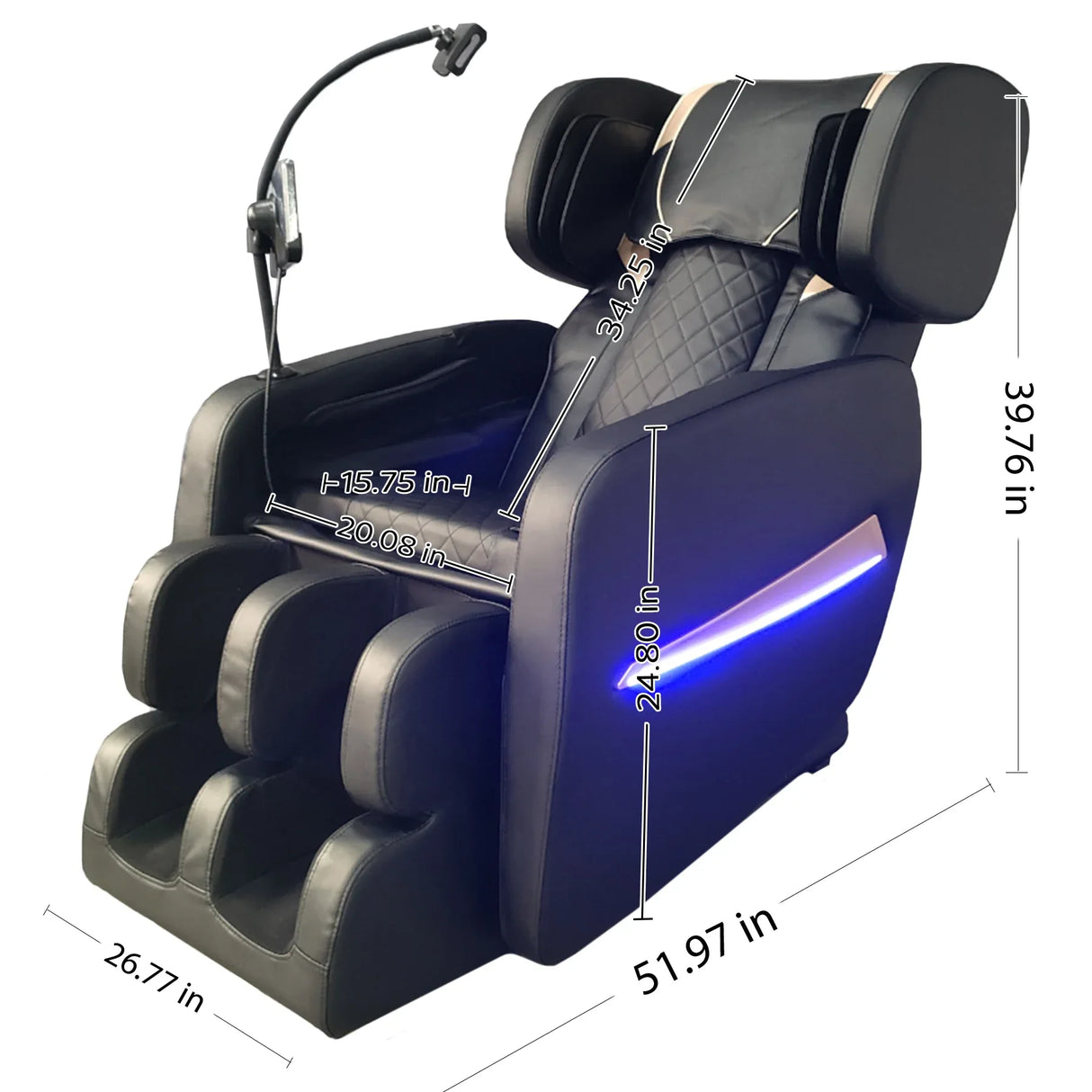 Zero Gravity Full Body Air Pressure PU Leather Massage Chair - Omega Lifestyles