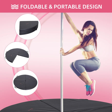 Foldable High-Quality Foam Pole Dance Mat with Handle - Omega Lifestyles