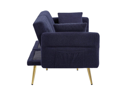 Modern Teddy Upholstered Adjustable Sleeper Loveseat Sofa - Omega Lifestyles