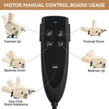 Dual Motor Power Lift Recliner Chair With Massage Heating - Omega Lifestyles