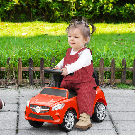 Toddler Foot-To-Floor Ride On Push Car With Horn - Omega Lifestyles