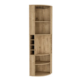 Modern Oban Corner Bar Cabinet With Bottle Storage - Omega Lifestyles