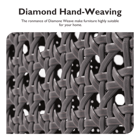 Diamond Weave Outdoor Sectional Furniture Set With Cushions - Omega Lifestyles