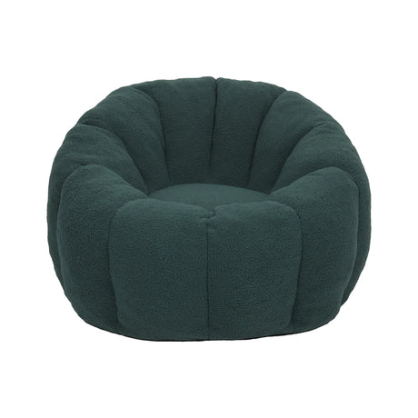 Plush Teddy Fabric Foam Filled Bean Bag Chair - Omega Lifestyles