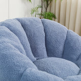 Plush Teddy Foam Bean Bag Chair With Armrests - Omega Lifestyles