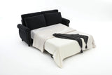 Modern Linen Convertible Sleeper Sofa Bed With Memory Mattress - Omega Lifestyles