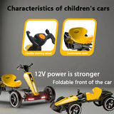 12V Foldable Kids Electric Pedal Go Kart With Adjustable Seat - Omega Lifestyles