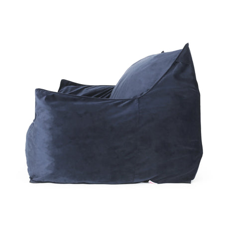 Oversized Velvet Foam Filled 2-Seater Bean Bag Chair - Omega Lifestyles