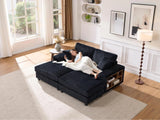 Convertible Corduroy Fabric Sleeper Sofa Chair With Wood Frame - Omega Lifestyles