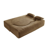 Full Size Folding Plush Corduroy Sleeper Sofa Bed With Pillows - Omega Lifestyles