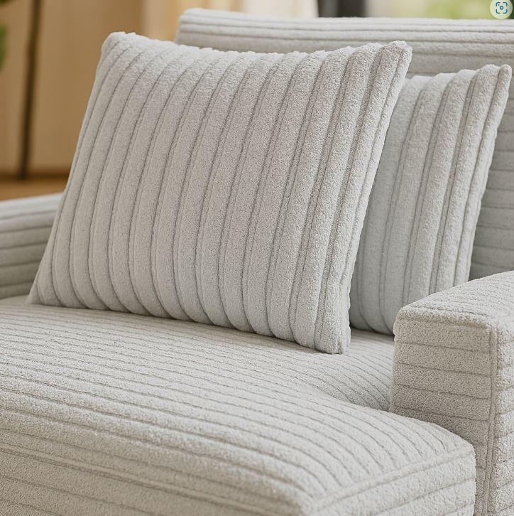 Corduroy Jumbo Chaise Lounge Chair With Cup Holders - Omega Lifestyles