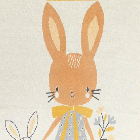 Cotton Multiuse Plush Playmat Mama Bunny With Baby - Omega Lifestyles