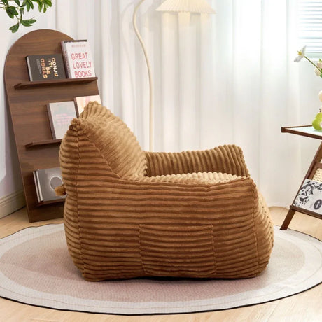 Oversized Corduroy Foam Filled Bean Bag Chair - Omega Lifestyles