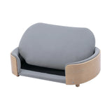 Scandinavian Solid Wood Elevated Pet Sofa Bed With Velvet Cushion - Omega Lifestyles