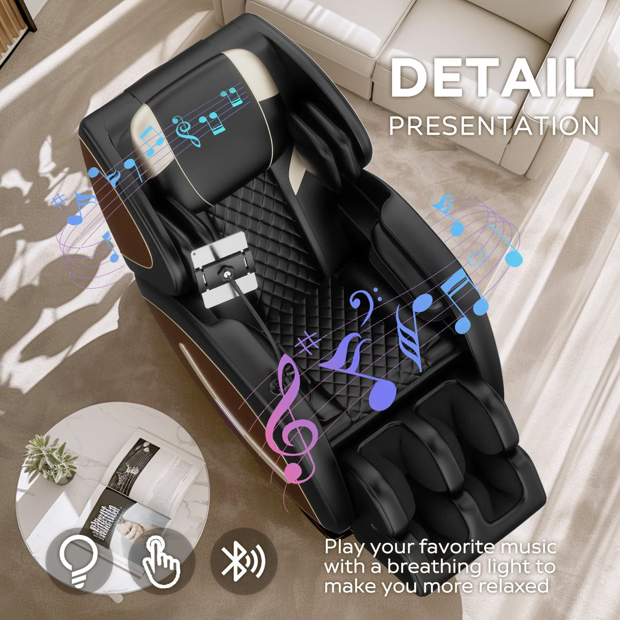 Zero Gravity Full Body Air Pressure PU Leather Massage Chair - Omega Lifestyles