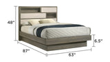 Modern Queen Platform Wood Bed Frame With Storage - Omega Lifestyles